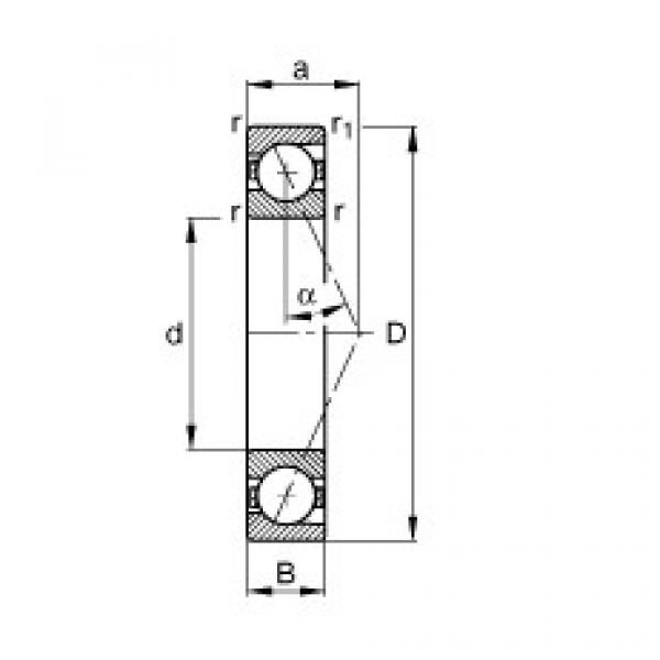 підшипник B7032-E-T-P4S FAG #1 image