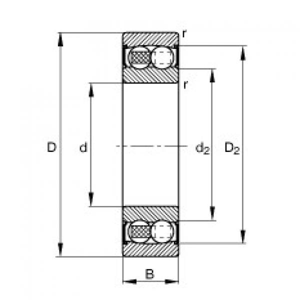 підшипник 2304-2RS-TVH FAG #1 image