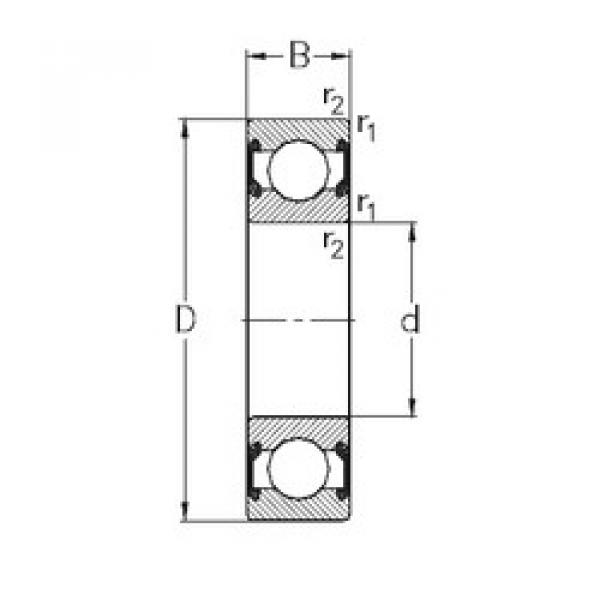 підшипник 6003-2RS2 NKE #1 image