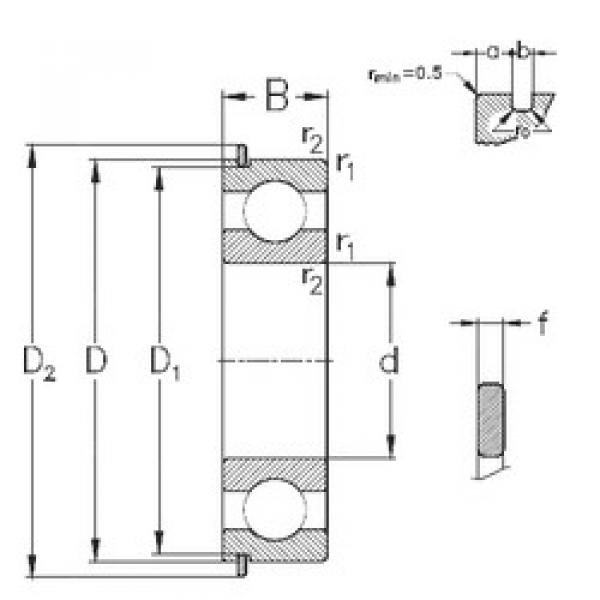 підшипник 6013-NR NKE #1 image