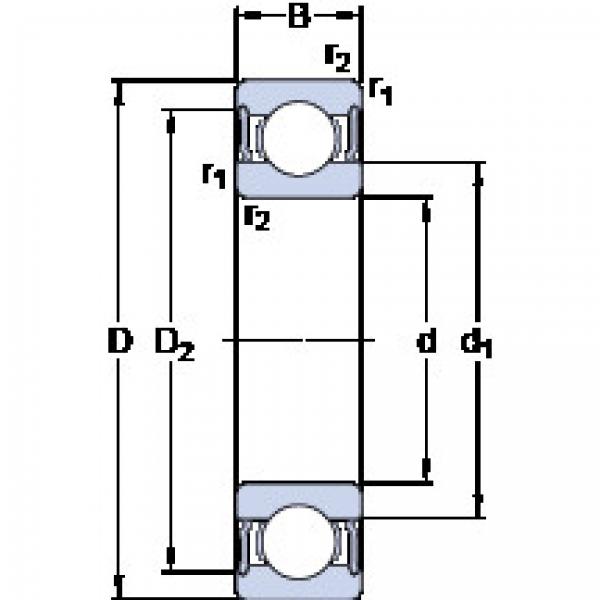 підшипник 6009-2RS1 SKF #1 image