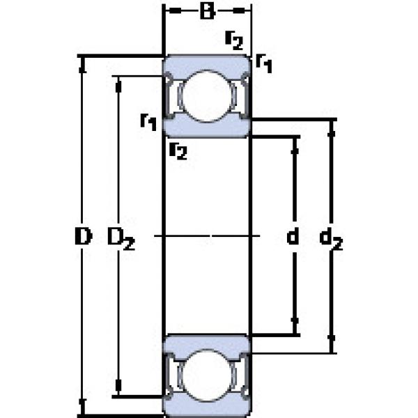 підшипник W 6001-2Z SKF #1 image