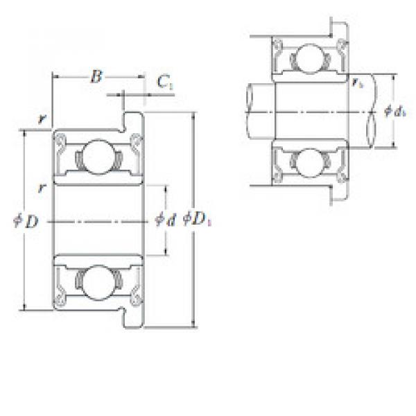 підшипник F627ZZ NSK #1 image