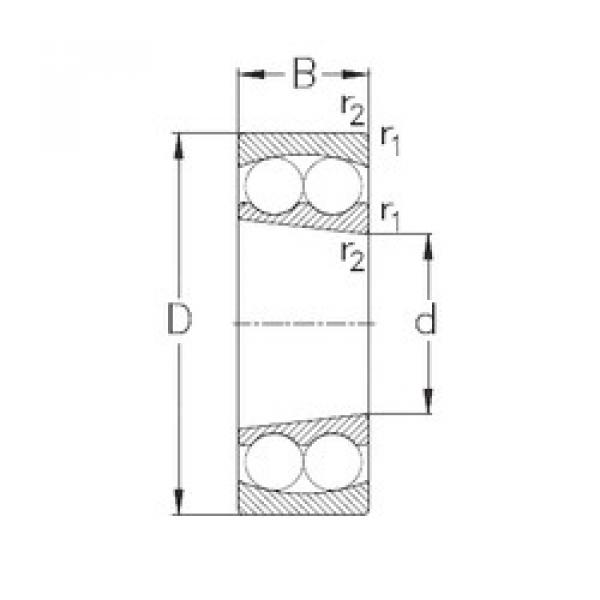 підшипник 1307-K NKE #1 image