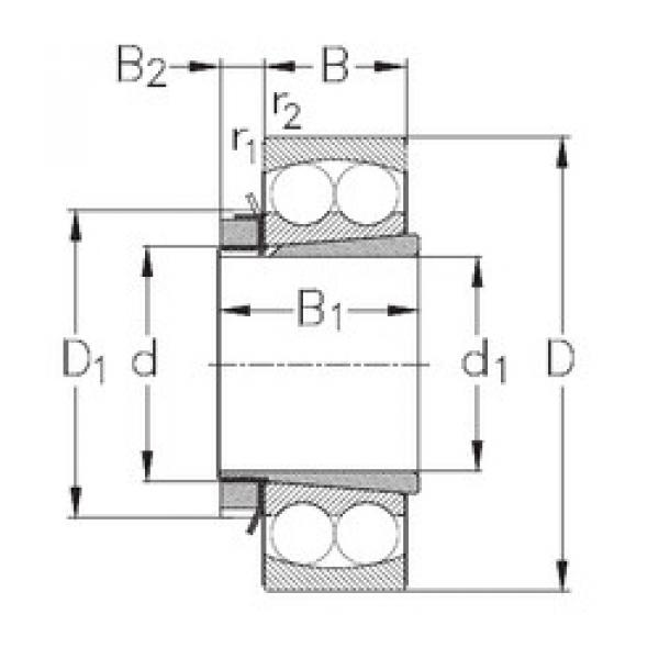 підшипник 1310-K+H310 NKE #1 image