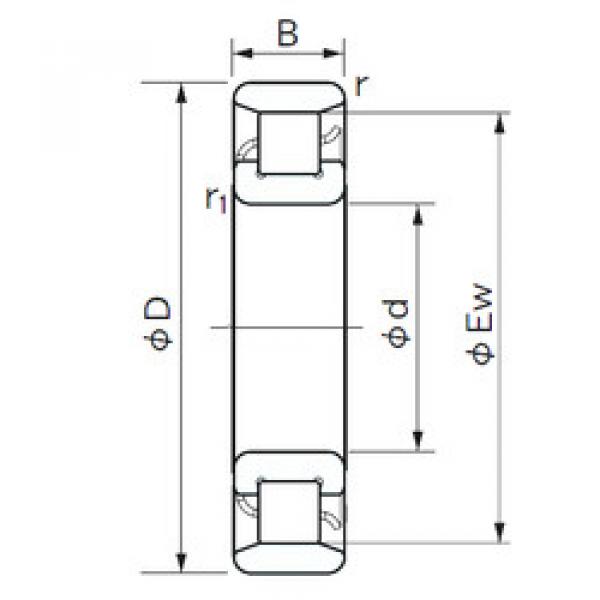 підшипник N 228 NACHI #1 image