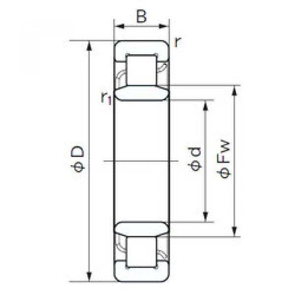 підшипник NU 408 NACHI #1 image