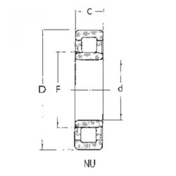 підшипник NU408 FBJ #1 image