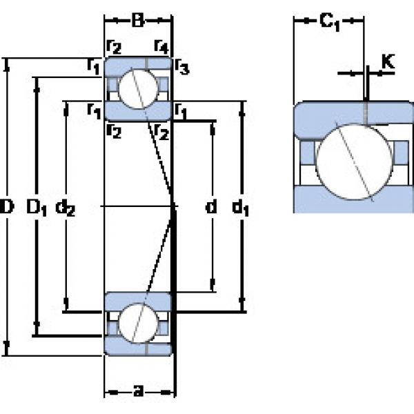 підшипник 7005 CD/P4AH SKF #1 image