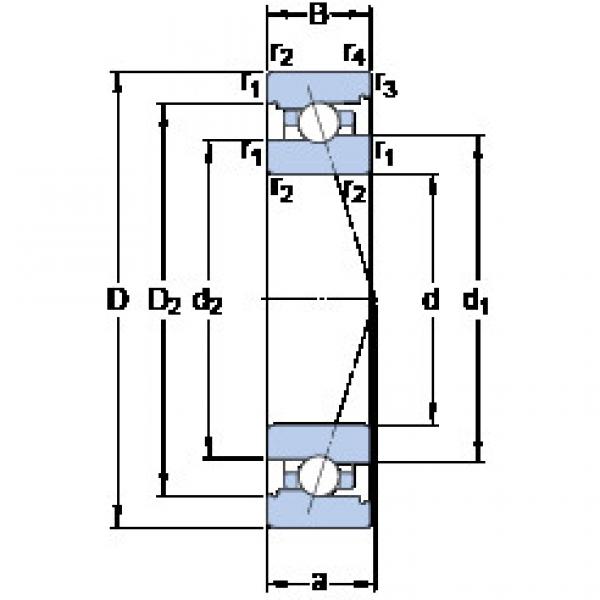 підшипник 7017 CB/HCP4A SKF #1 image