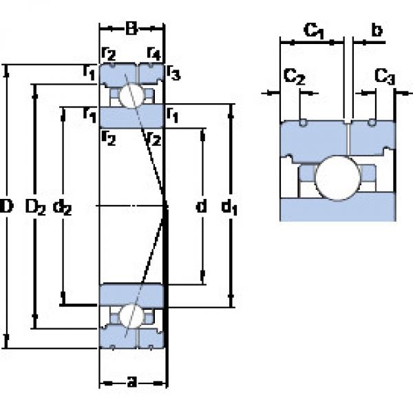 підшипник 71920 CB/P4AL SKF #1 image