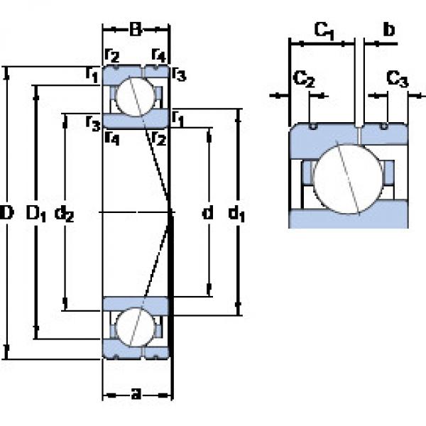 підшипник 71910 ACE/HCP4AL SKF #1 image