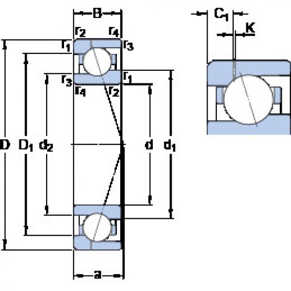 підшипник 71922 ACE/HCP4AH1 SKF #1 image