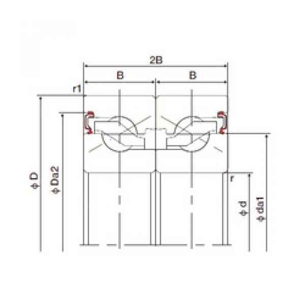 підшипник 20TAB04DB-2LR NACHI #1 image