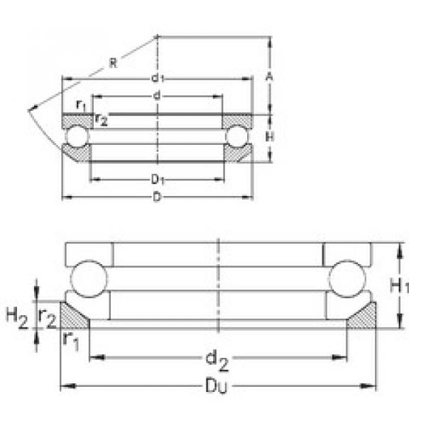 підшипник 53216+U216 NKE #1 image