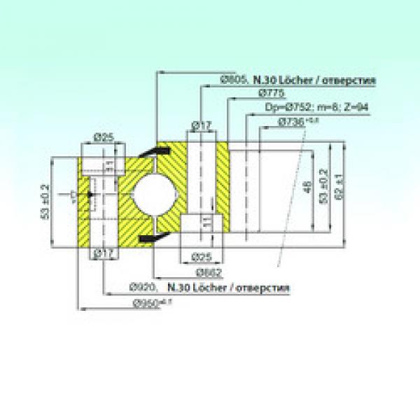 підшипник ZB1.25.0860.200-1SPPN ISB #1 image