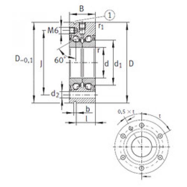 підшипник ZKLF1255-2RS INA #1 image