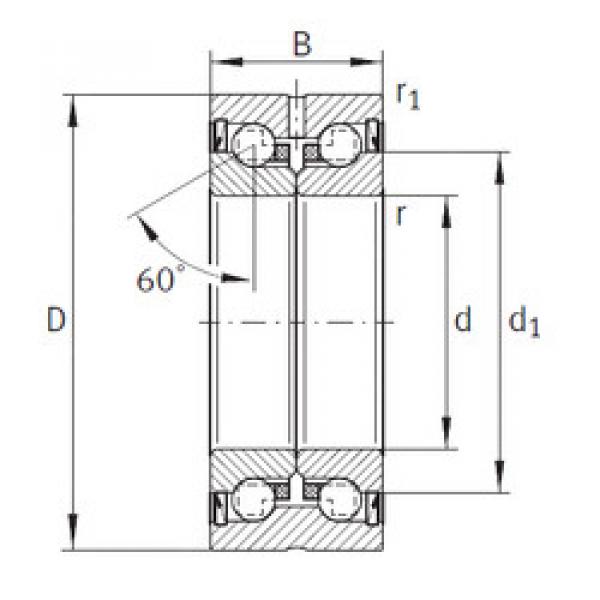 підшипник ZKLN0624-2RS INA #1 image