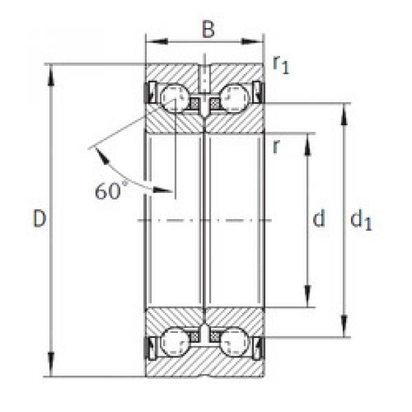 підшипник ZKLN0624-2RS-PE INA #1 image