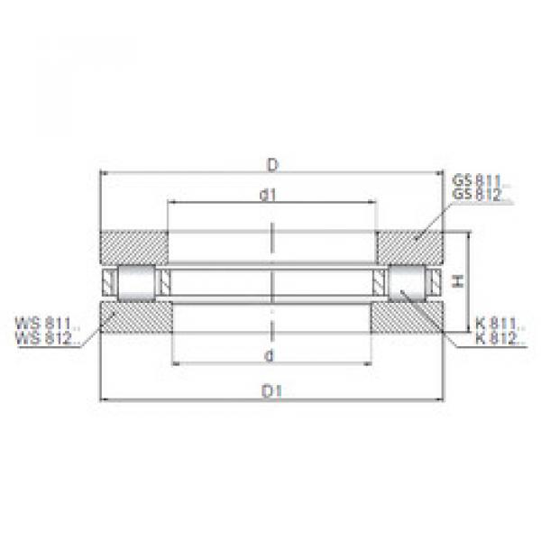 підшипник 81212 ISO #1 image