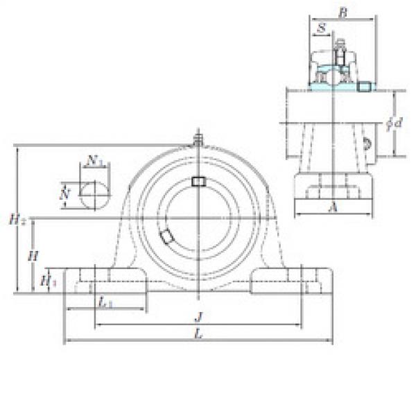 підшипник UCP214-44 KOYO #1 image