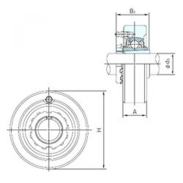 підшипник UKC207+H2307 NACHI #1 image